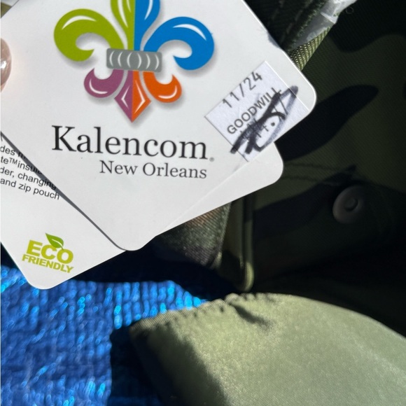 NWT Kalencom New Orleans Camo Diaperbag/Messenger Bag. Daddy Diaper Bag - Picture 5 of 16